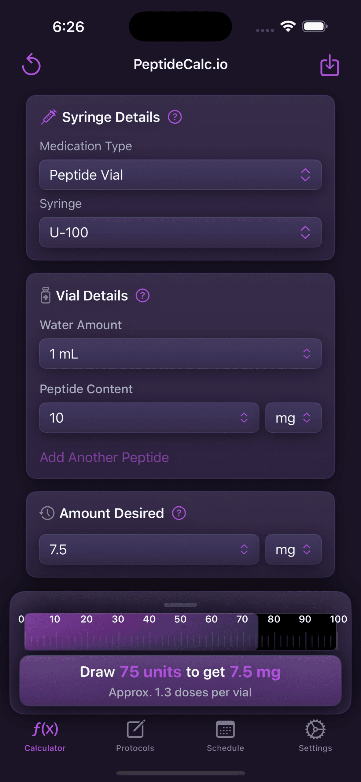 Best Peptide Reconstitution Calculator - Professional Tool | PeptideCalc.io Best Peptide Reconstitution Calculator - Professional Tool | PeptideCalc.io